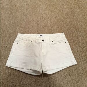 Paige Women's White Denim "Jimmy Jimmy" Shorts